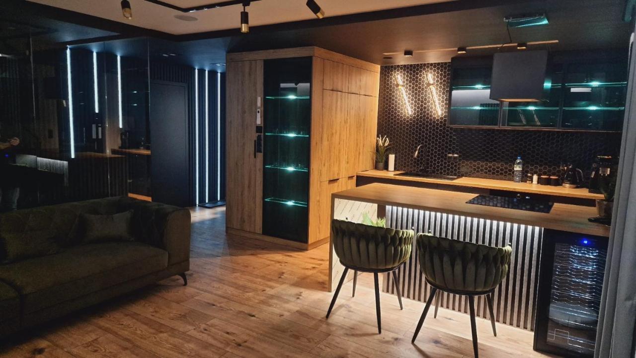 Czarna Perla Z Duzym Tarasem Na Dachu 75m2 , Projektor ,garaz Podziemny *